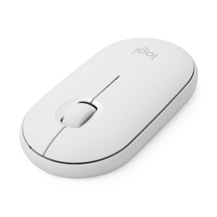 Мышь Logitech Pebble M350, беспроводная, белый - 0