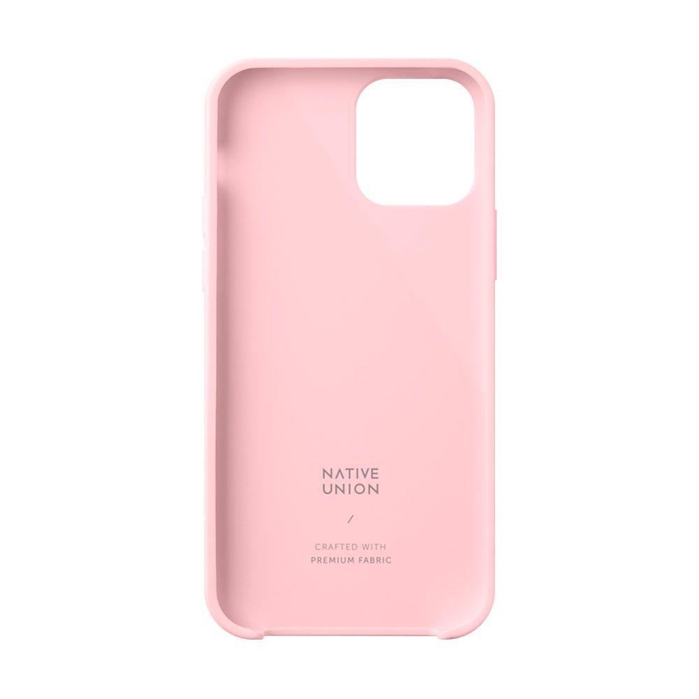 Чехол-накладка Native Union Clic Canvas для iPhone 12 Pro Max, поликарбонат, розовый/ткань - 3