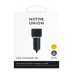 Зарядное устройство автомобильное Native Union Car Charger 30W, 30Вт, черный— фото №2