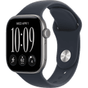Смарт-часы Apple Watch Series 12 GPS 42mm (корпус - серый космос, ремешок Sport Band синий, размер S/M)
