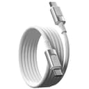 Кабель VLP Force Line Magnet USB-C / USB-C, 100Вт 1,5м, белый