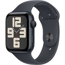 Смарт-часы Apple Watch SE GPS 44mm (корпус - темная ночь, ремешок Sport Band темная ночь, размер S/M) - 0