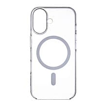 Чехол-накладка Asynora Mag Clear Case для iPhone 16 Plus, полиуретан, прозрачный - 0