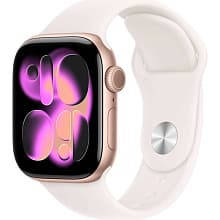 Смарт-часы Apple Watch Series 11 GPS 42mm (корпус - розовое золото, ремешок Sport Band светло-розовый, размер S/M) - 0
