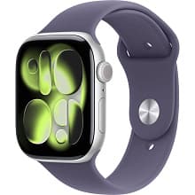 Смарт-часы Apple Watch Series 11 GPS 46mm (корпус - серебристый, ремешок Sport Band фиолетовый, размер M/L) - 0