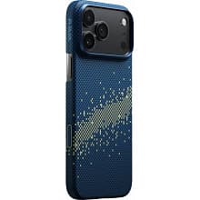 Чехол-накладка Pitaka Ultra-Slim для iPhone 17 Pro Max, кевлар, синее небо - 1