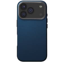 Чехол-накладка Uniq Lyden DS для iPhone 17 Pro, экокожа, синий/серый - 0