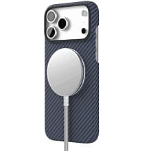 Чехол-накладка VLP Kevlar Case для iPhone 17 Pro Max, кевлар, синий - 2