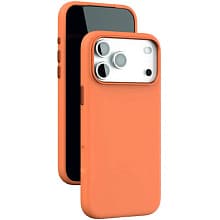 Чехол-накладка VLP Aster Pro для iPhone 17 Pro Max, силикон, оранжевый - 2