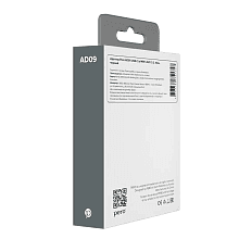 Переходник PERO AD09 USB-C / jack 3.5mm, черный - 3
