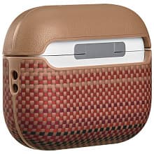 Чехол Pitaka Ультра тонкий коричневый, для AirPods Pro 3 - 2