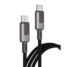 Кабель VLP Force Line USB-C / USB-C, 100Вт 1,2м, черный - 0