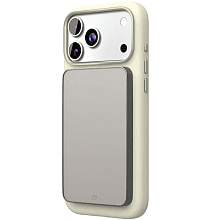 Чехол-накладка VLP Aster Pro для iPhone 17 Pro Max, силикон, белый - 1
