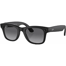 Умные очки Ray-Ban Wayfarer Matte Black Gradient Graphite M, черный - 0