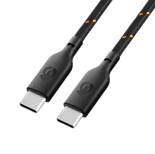 Кабель uBear Trend Cable USB-C / USB-C, 60Вт 1,2м, черный+оранжевый - 1