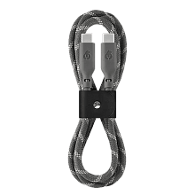 Кабель uBear Trend Cable USB-C / USB-C, 60Вт 1,2м, серый - 3