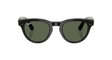 Умные очки Ray-Ban Headliner (Gen 2) Shiny Black G15 Green M, черный - 1